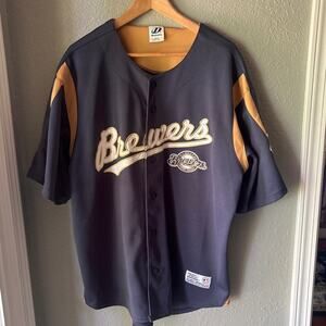 Vintage MILWAUKEE BREWERS 2000's MLB Jersey Size L